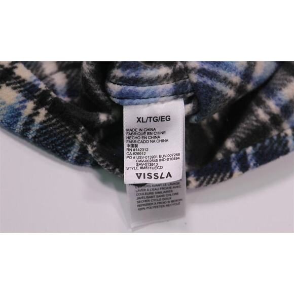 Vissla Men's Eco-Zy Polar Flannel Button-Up Shirt Jacket Men's XL - Picture 8 of 8